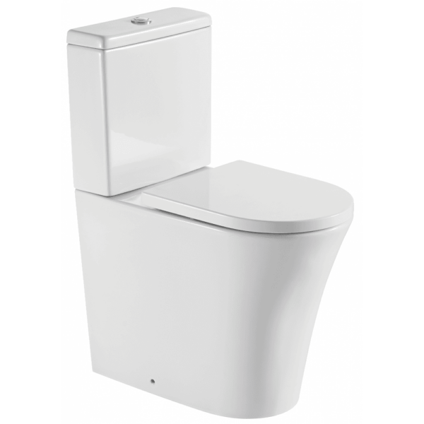 Rimini Rimless Comfort Height Closed Back WC including Soft Close Seat - Image 2