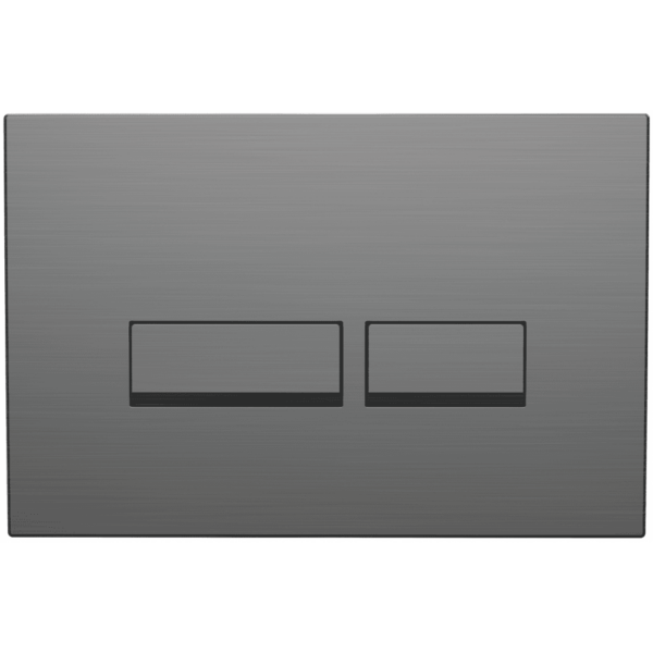 Nevada Square Push-Button & Plate - Gunmetal Grey (For Ascent Pneumatic Cistern & Frames)